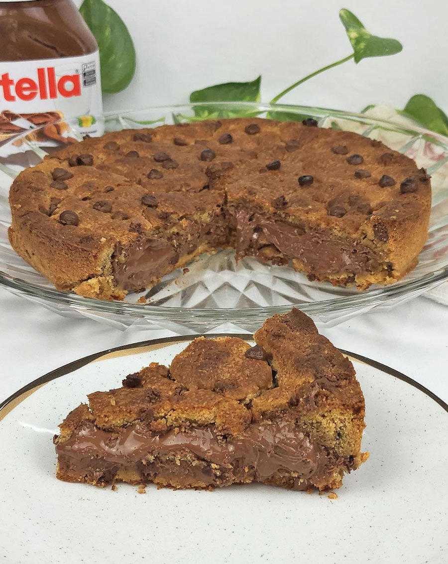 Torta Cookie de Nutella Super Recheada