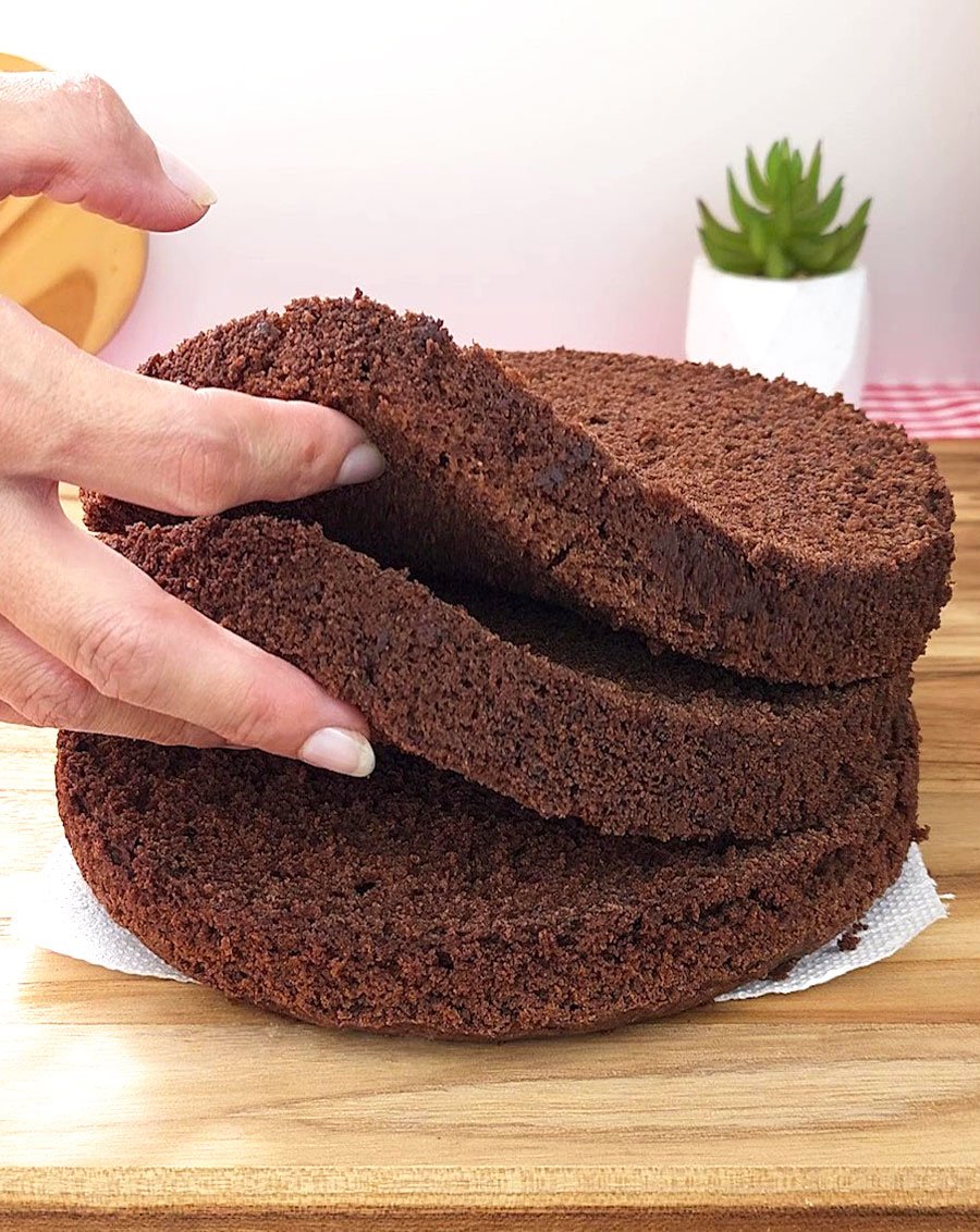 Massa de Bolo de Chocolate